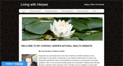 Desktop Screenshot of living-with-herpes.com