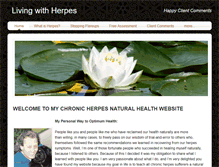 Tablet Screenshot of living-with-herpes.com